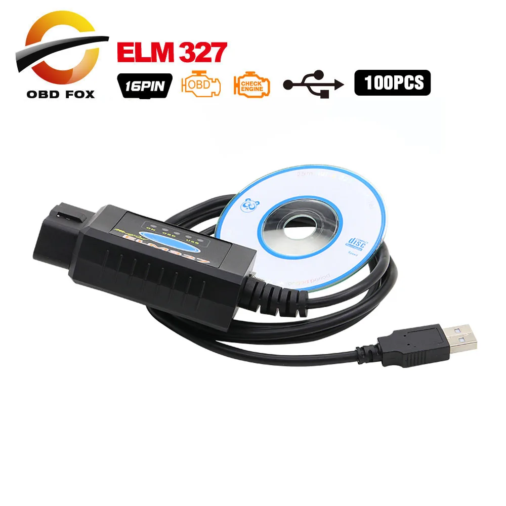 100 шт./лот V2.1 ELM327 USB OBD2 читателя Кода Супер Мини ELM 327 V1.5 Bluetooth, Wi-Fi Лидер продаж DHL