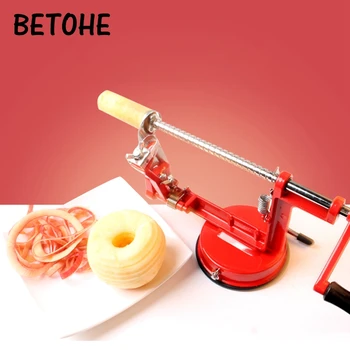 

BETOHE Stainless Steel 3 in 1 Apple Peeler Fruit Peeler Slicing Machine / Apple Fruit Machine Peeled Tool Creative Home Kitchen