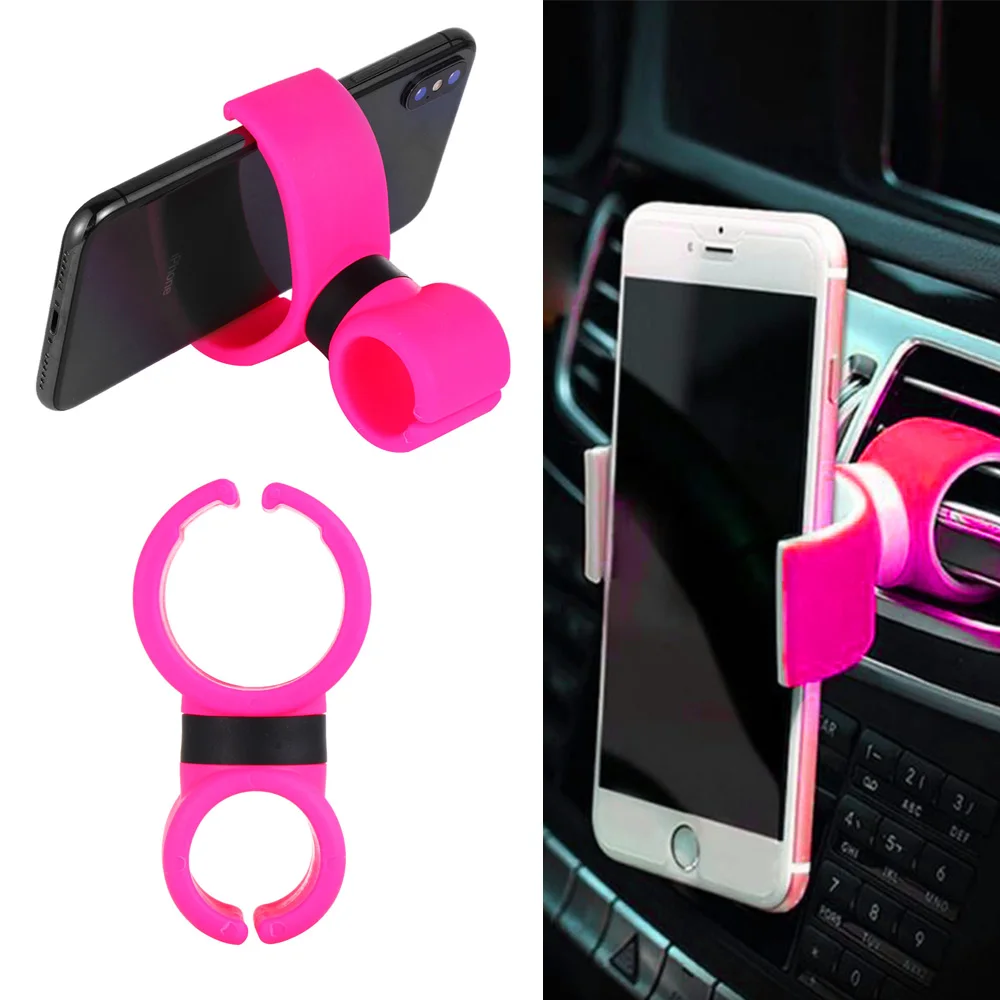 

1PC 91*50*31mm 360 Degrees rotating Gravity Stand Universal Bicycle Car GPS Cell Phone Holder Anti-skid Air Vent Mount