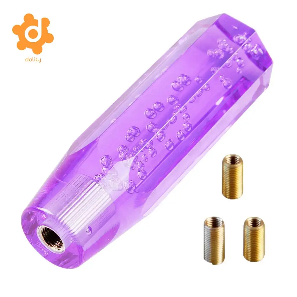 dolity Transparent Gear shift knob Crystal Bubble Shift Knob Manual Fitment 