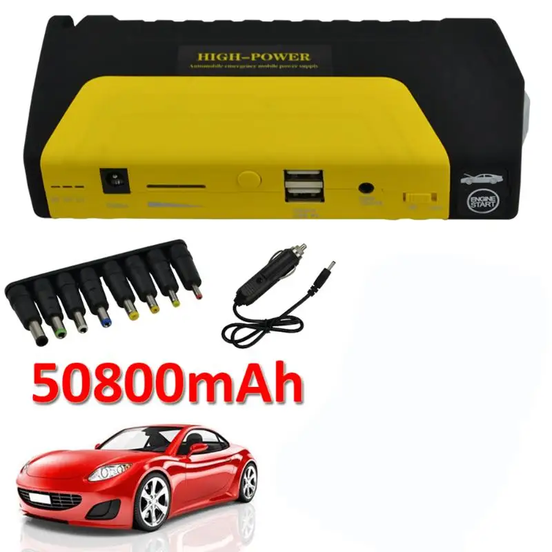 12V 50800mAh Car Jump Starter Pack LED Boster Mobile Charger Battery Power Bank Car Charger For Car Battery Booster LED Hot Sale