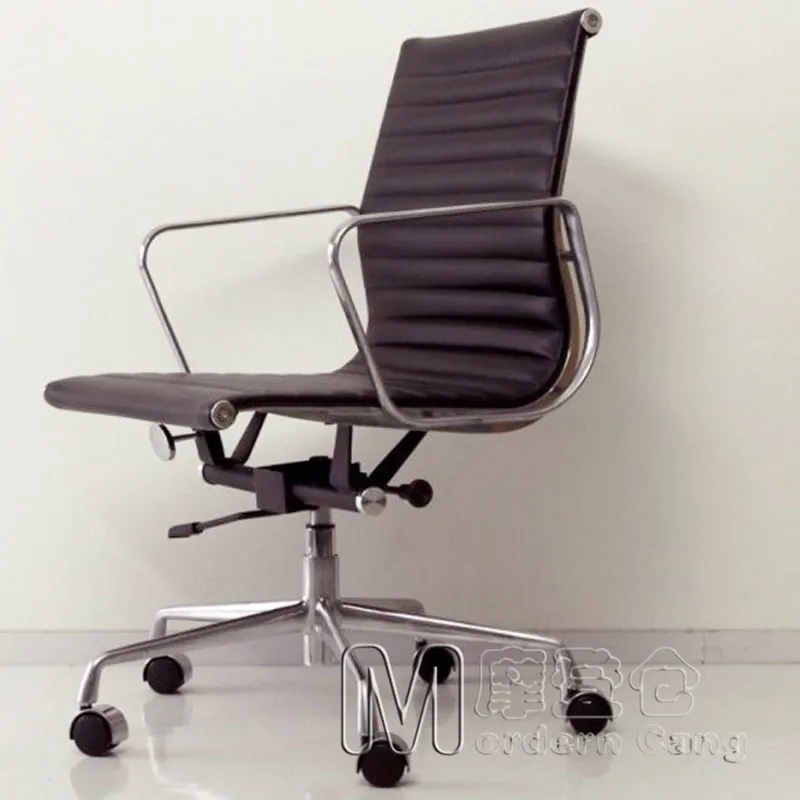 Modern Warehouse Eames Aluminum Big Shift Chairs Computer Chair Swivel Office Chairs Casual Luxury Leather Chair Chair Toy Chair Strollerchair Caster Aliexpress