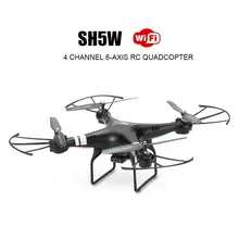 Обновленный SH5HW 2,4G 4CH 6-осевой Wi-Fi FPV Дрон 0.3MP Камера с altitule Безголовый режим 3D-flip RTF Квадрокоптер с дистанционным управлением Drone