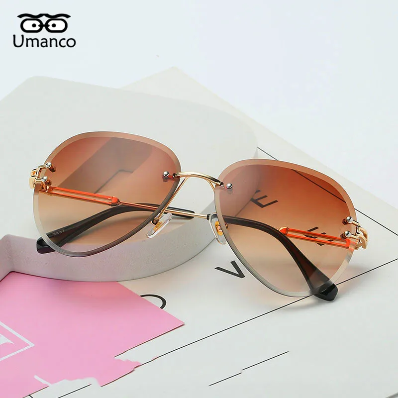 Umanco, современные солнцезащитные очки для женщин и мужчин, солнцезащитные очки с градиентом, модные очки для путешествий, вождения, подарки для девушек, UV400 - Цвет линз: 08