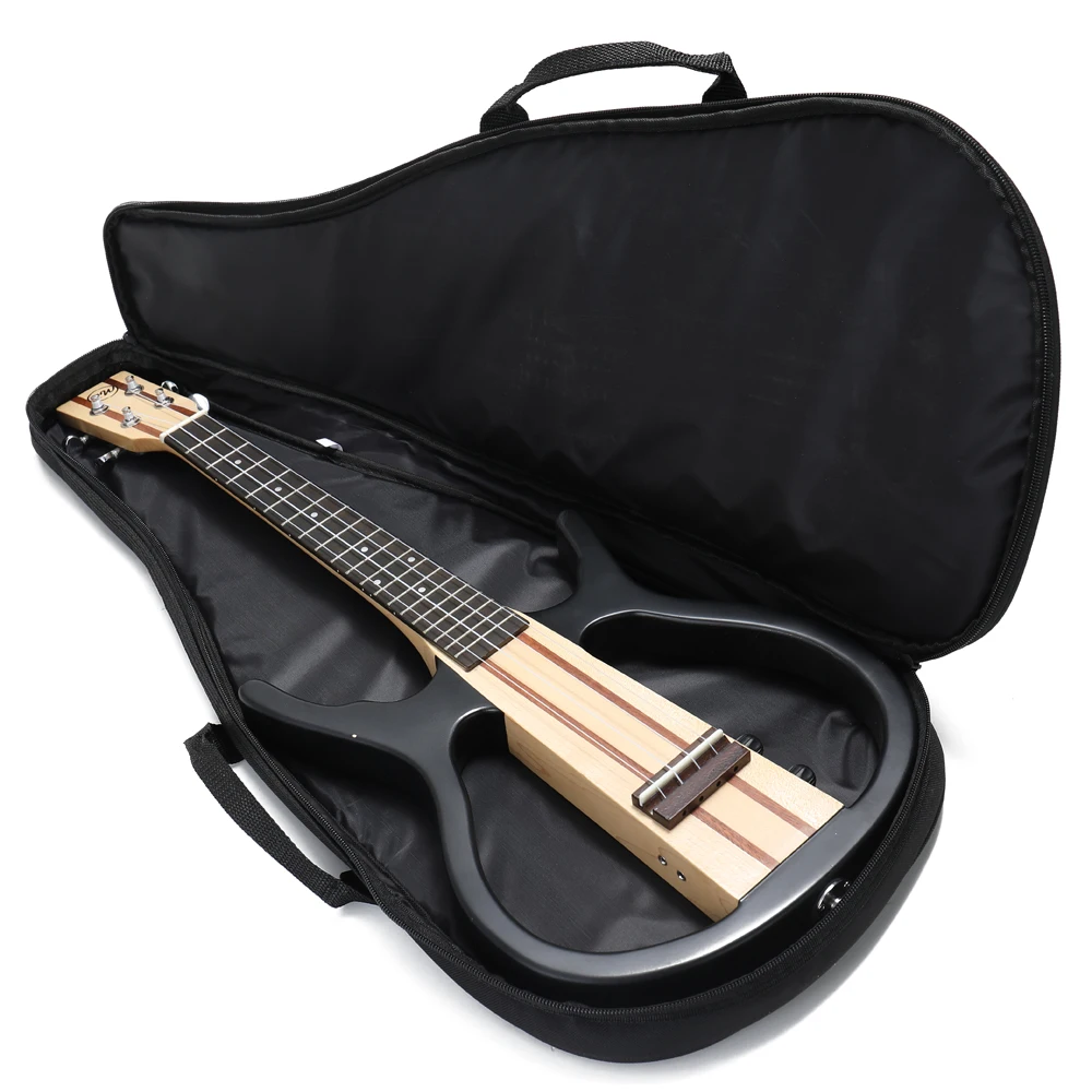 

26" Ukulele 4 Strings Acoustic Electric Ukulele Mini Guitar Connect the Earphone and Speaker Ukulele for Performance