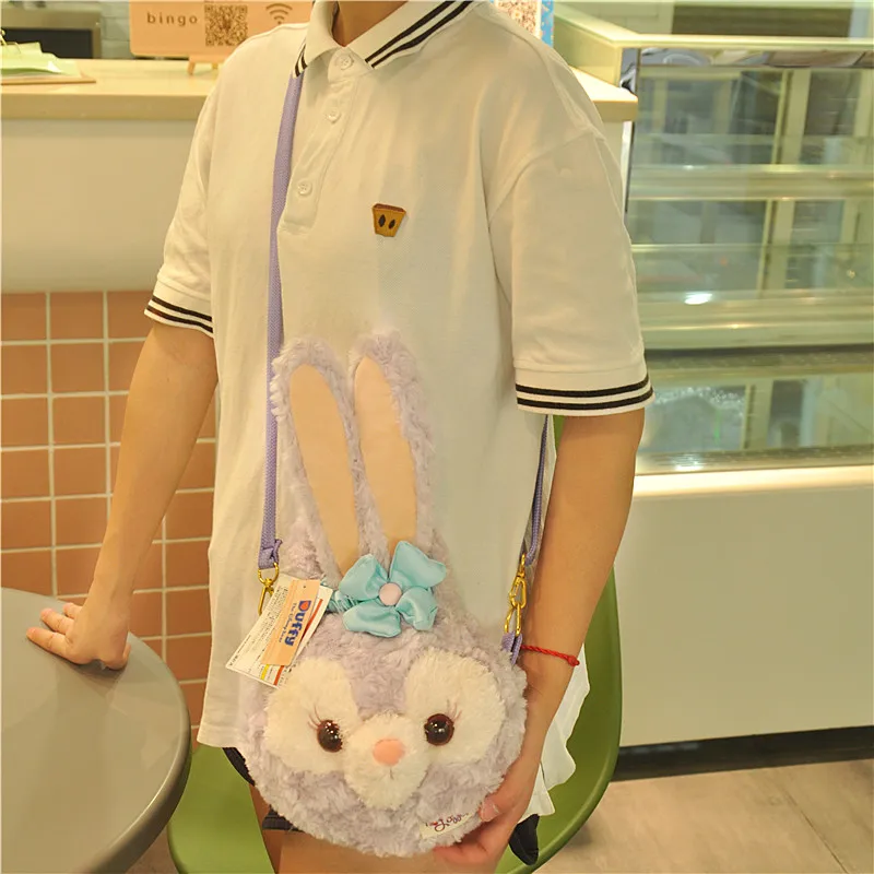 Cute Duffy Bear New Friends Stellalou Long Ear Rabbit Plush Messenger Bag Cartoon Rabbit for girl