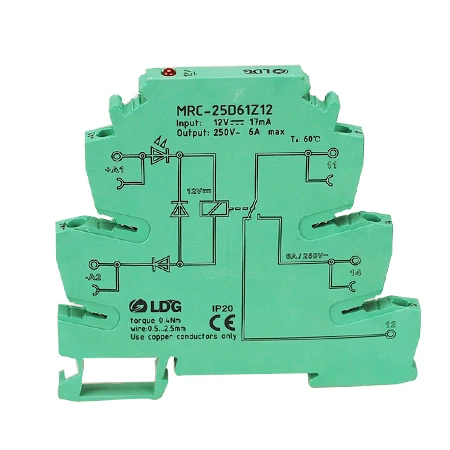 MRC-25D61Z12 10 шт. 6A 12VDC электромагнитный контакт ультра-тонкий интерфейс Реле PLC модуль реле доска В 5 В в 24 В DC 120 В в AC