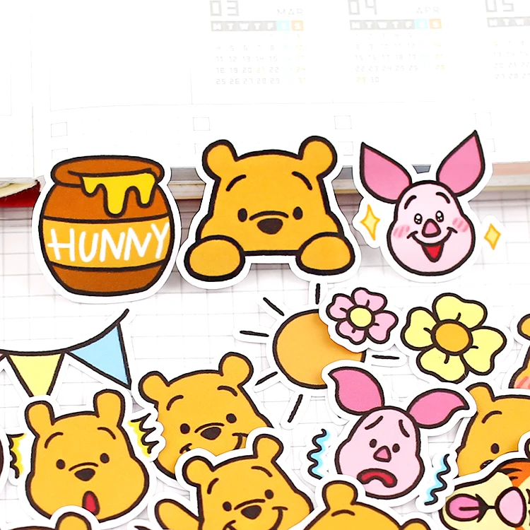39pcs pack Cute bear avatar Stickers for Car Styling Bike Motorcycle font b Phone b font