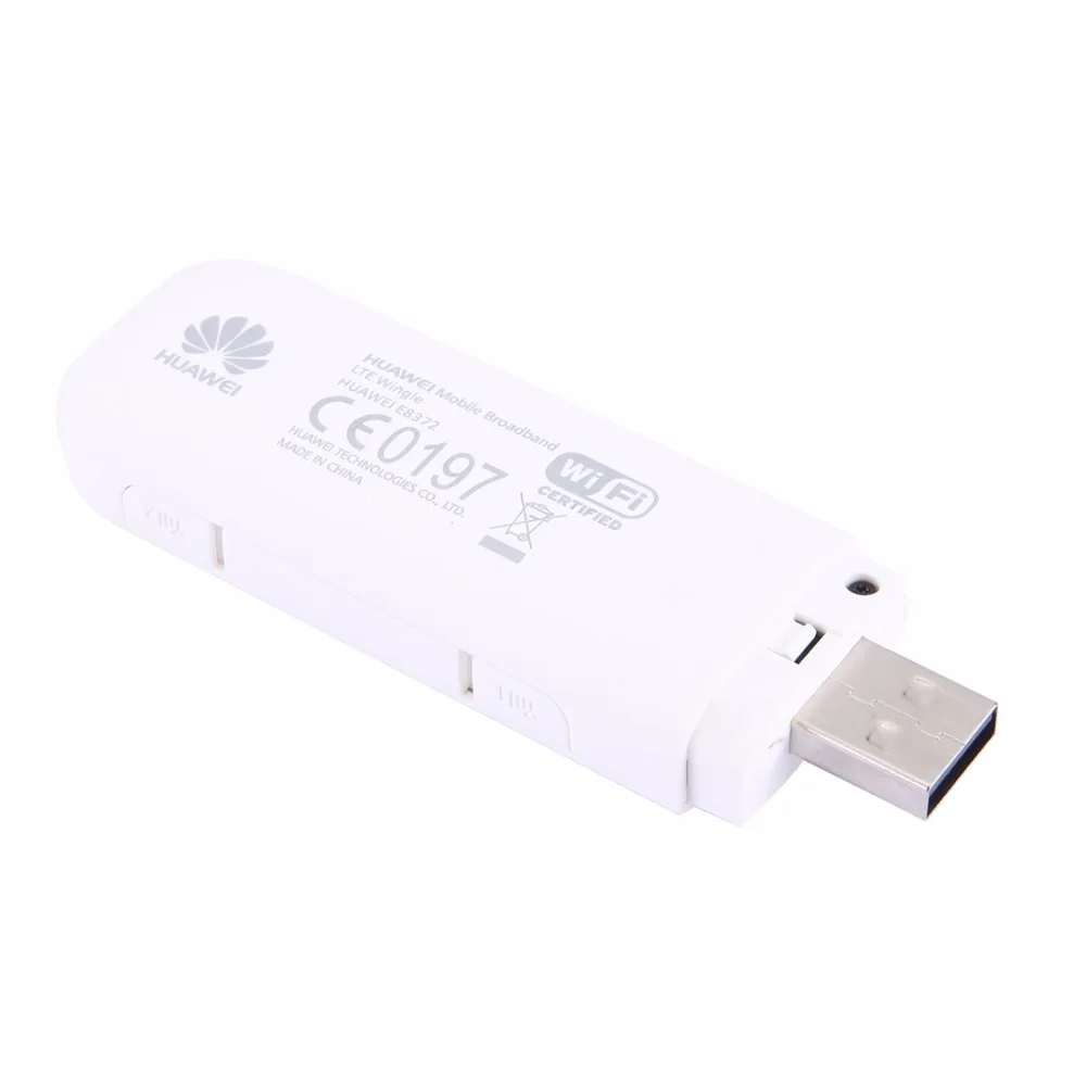 Универсальный автомобильный модем Huawei E8372 4G LTE USB Wingle WiFi + 2 антенны 4G|3G модемы| |