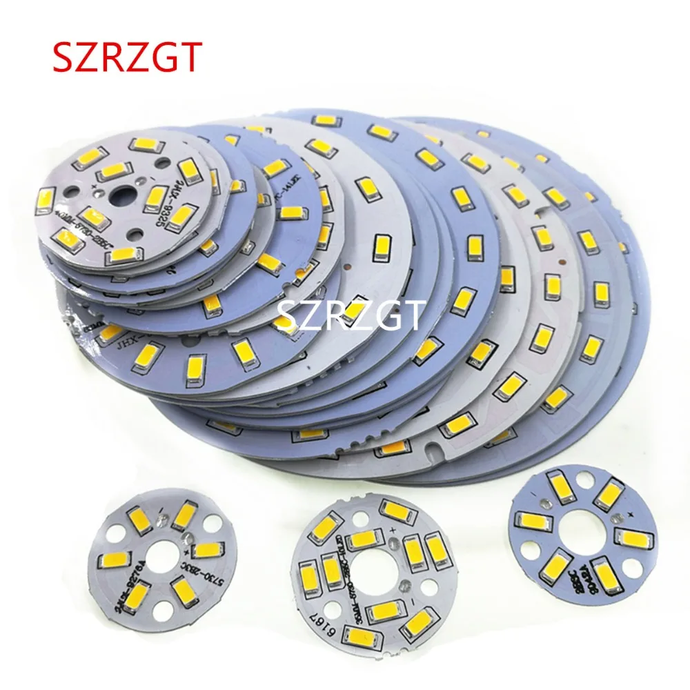 3 Вт 5 Вт 7 Вт 9 Вт 12 Вт 15 Вт 18 Вт SMD5730 SMD5630 печатная плата холодный белый теплый белый светодиодный светильник