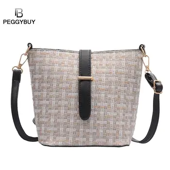 

Handmade Bali Beach Bags Woven Flap Bags Women Summer Shoulder Messenger PU Leather Zip Small Bag Dropshipping