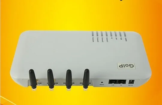 Sip e H.323 Navio Rápido! Quad Band 4-canal Voip Gsm Gateway Goip4 Incorporado Protocolos Adaptador Imei Mudança Goip-4 4 e H.323 adaptador VOIP IMEI mudança