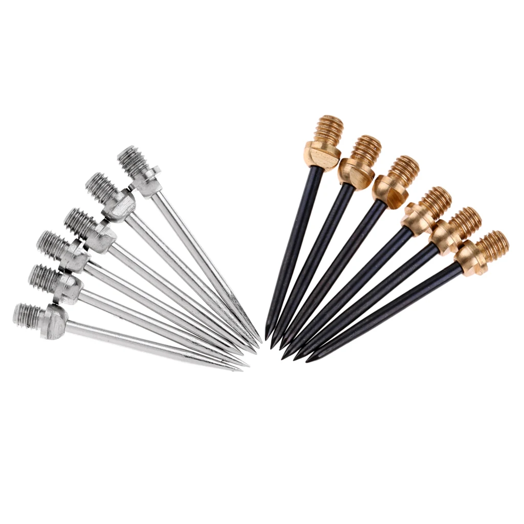 

12Pcs/Pacl Professional Replaceable Dart Steel Tips Conversion Accessories 2BA Thread/Groove 6Pcs Silver & 6Pcs Black