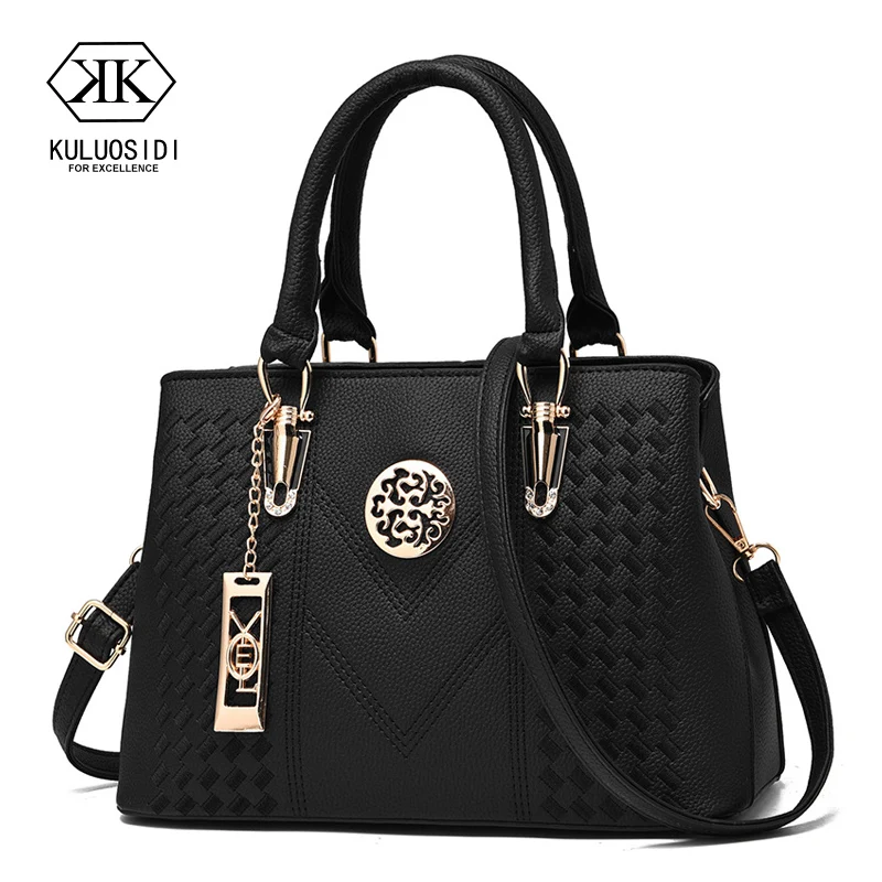 Embroidery Messenger Bags Women Leather Handbags Bags for Women 2018 Sac a Main Ladies Hand Bag