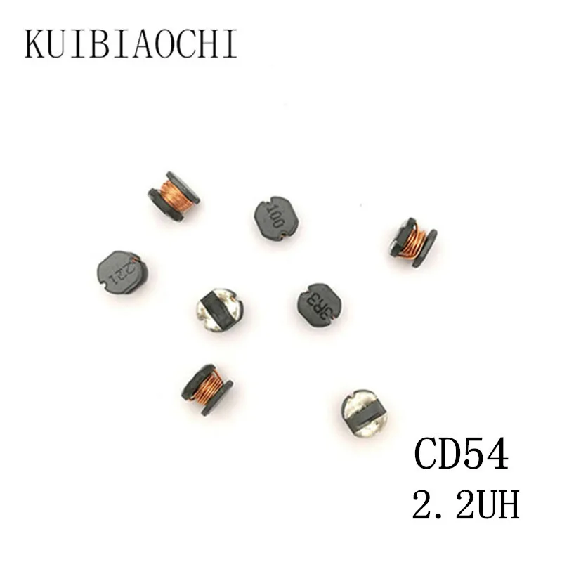 50 шт./лот SMD силовой индуктор CD54 2.2UH 2R2 5 8*5 2*4 мм неэкранированная обмотка индуктора