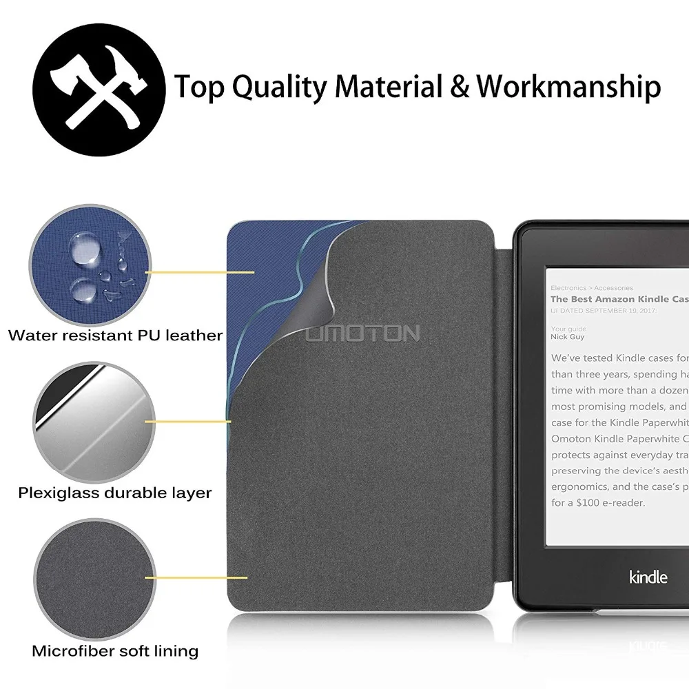 Чехол книжка для Amazon Kindle Paperwhite 4 Магнитный смарт чехол нового 10th PQ94WIF 2018