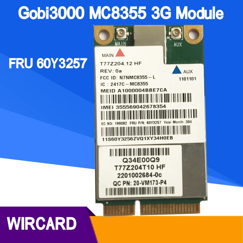 MC8355 60Y3257 Gobi3000 3g WWAN карты gps подходит W530 X230 T420 X220 x230i x131e x130e x121e L530