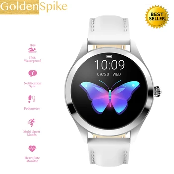 

KW10 Smart Watch Women 1.04inch Screen IP68 Waterproof Heart Rate Monitor Physiological Reminder Sport Fitness Bracelet