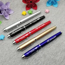 Free logo on colorful quality metal writing pen 50pcs a lot custom free with your logo text and brand name best promotional item Free logo on colorful quality metal writing pen 50pcs a lot custom free with your logo text and brand name best promotional item