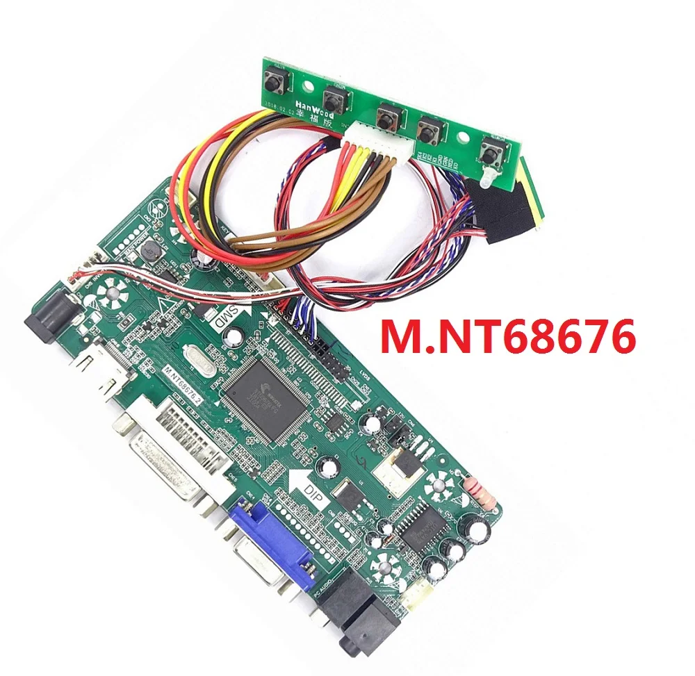 

Controller board 40pin Kit for 15.6" LP156WH3(TL)(Q1)/(TL)(S3) 1366*768 Panel Screen VGA M.NT68676 LED LCD HDMI DVI DIY