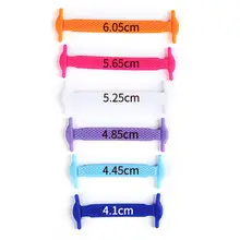 12 шт Детские шнурки без галстука 4,1-6,05 см эластичные силиконовые шнурки для обуви ярких цветов