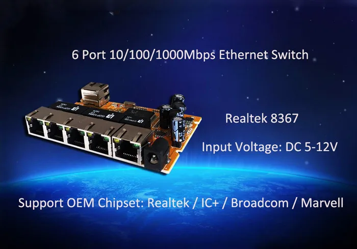 Industrial módulo de switch OEM ODM 10