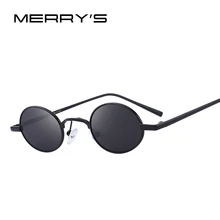Merry's Дизайнерские мужские/женские ретро овальные солнцезащитные очки Винтажные Солнцезащитные очки Маленькая оправа UV400 защита S'6501