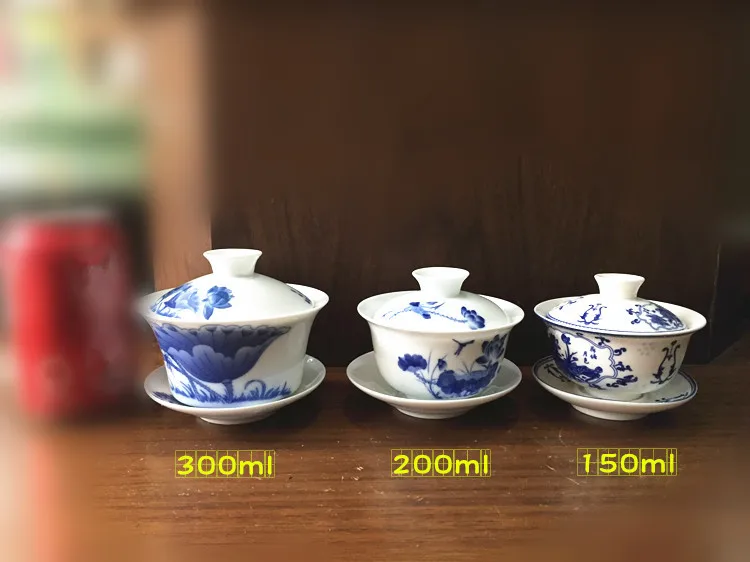 200 мл большая емкость китайский Tureen кунг-фу чайная чаша, Gongfu Gaiwan Чайник, керамический чайный сервиз