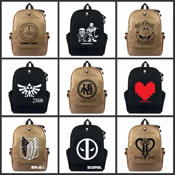 

DragonBall Z Son Goku/ Undertale Love/Rick and Morty Backpack Bookbag Laptop Shoulder bag Schoolbags Casual Rucksacks Travel Bag
