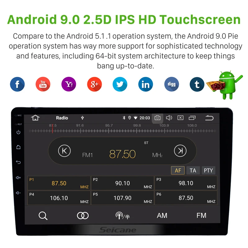 Excellent Seicane Android 9.0 1Din 10 inch Car Radio GPS Multimedia Player for Lavida New Beetle 2 Seat Alhambra Caddy Touran Jetta Touran 3 Excellent Seicane Android 9.0 1Din 10 inch Car Radio GPS Multimedia Player for Lavida New Beetle 2 Seat Alhambra Caddy Touran Jetta Touran 3