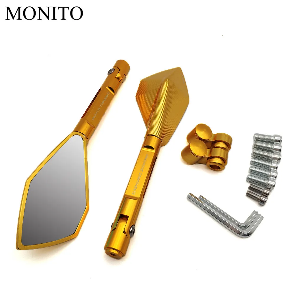 

Full CNC Aluminum Motorcycle Mirrors Moto Rearview Blind Spot Side Mirror For YAMAHA XMAX 125/250/300/400 Iron Max NMAX 125 R120