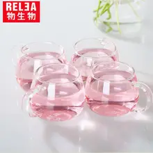 Термостойкие стеклянные чайные кофейные чашки, китайские прозрачные стеклянные чайные кружки с ручками. Идеально подходит как стеклянные чайные чашки с современной ручкой