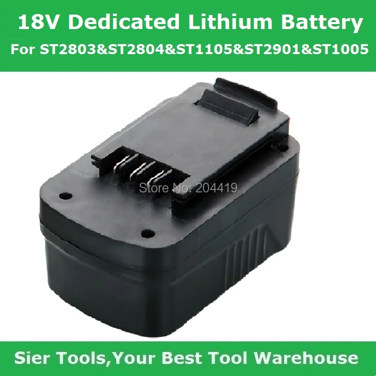

Free Shipping!/ST1302 18V Lithium Battery Pack/1300MAH lithium battery pack/1.3Ah lithium battery