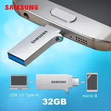 SAMSUNG USB Flash Drive 32gb USB 3.0 pendrive metal lettering or pattern memory stick micro usb memoria disk for Android phone