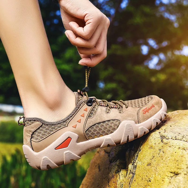 Casual Genuíno Respirável De Moda Das Tamanho Costura Novos Sapatilhas Couro apricot 38 Malha cinza Homens 48 Grande Preto Verão Sapatos 2019 qFxXwF68