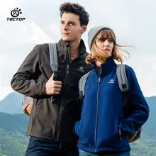Tectop мужская и женская уличная дышащая мягкая оболочка куртки водонепроницаемая ветрозащитная теплая одежда походная одежда для кемпинга