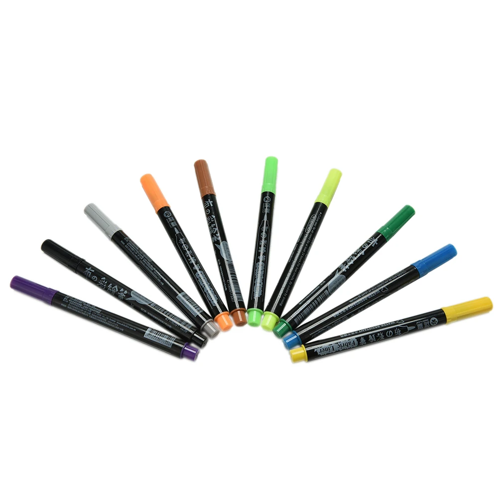 

Textile Paint Cloth Pigment DIY Painting Supplies Life Master Simbalion Fabric and T-Shirt Liner Marker 10 Colors