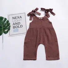 Комбинезоны для маленьких мальчиков и девочек; одежда для малышей; детские брюки унисекс на подтяжках