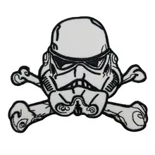 Звездные войны Клон-Штурмовик патч Вышивка Железный На фильмах Череп кости на заказ для футболки патчи для рюкзаков