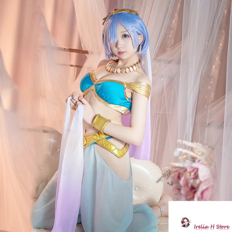 Re: жизнь в другом мире от zero sexy Aladdin dancer Rem Lam Косплей Костюм|Игровые костюмы| |