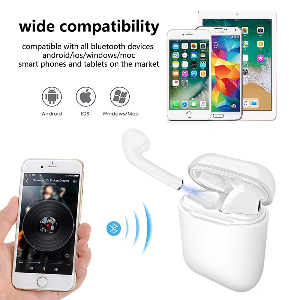 Новинка I9 I9S TWS беспроводные наушники портативные 5,0 Bluetooth наушники вкладыши мини вкладыши невидимые вкладыши для всех смартфонов