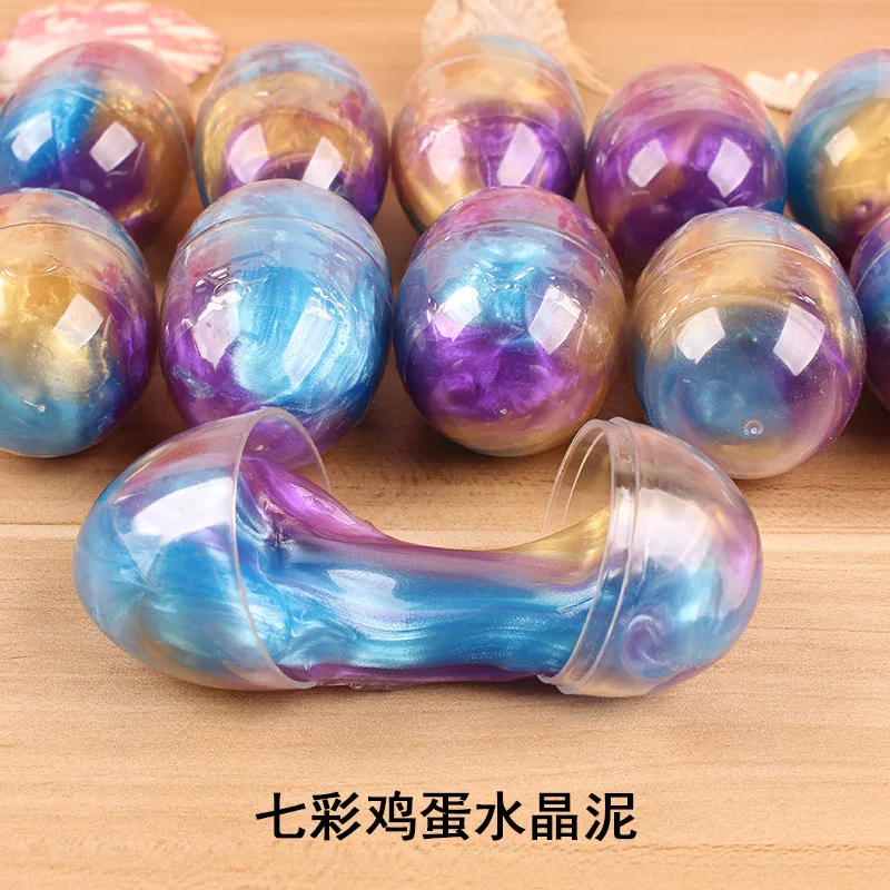 

24pcs/set Egg Mixed Color Crystal Slime Kits DIY Colorful Mud Soft Funny Fluffy Slime Magic Sand Antistress Putty Clay Kids Toys