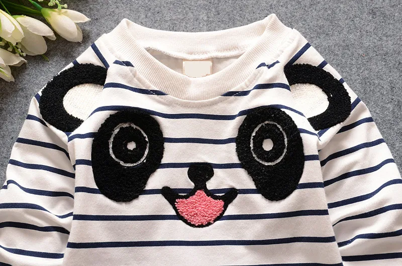 Одежда для маленьких мальчиков, изысканная детская одежда из хлопка с рисунком панды, одежда для маленьких девочек, комбинезоны, детские