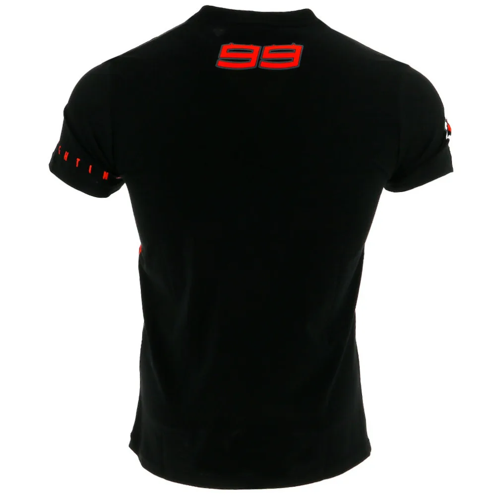 Free Shipping! Jorge Lorenzo 99 T-shirt Sports Moto GP Racing Black Summer TEE