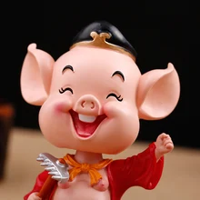 Украшение для автомобиля, украшение интерьера, милое, качающаяся головка, настольное украшение центрального управления, украшение для автомобиля