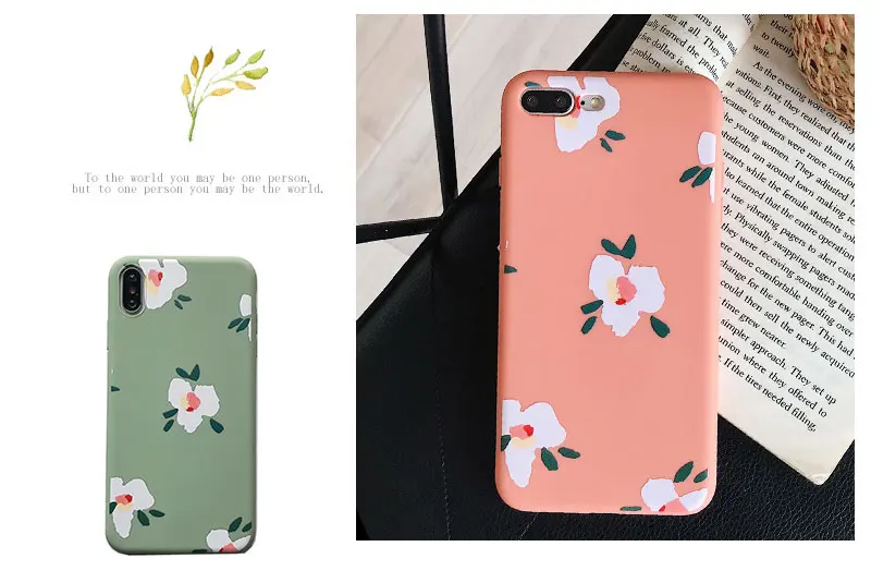 Flower Floral Soft Silicone For iPhone 6 7 8 Plus 6S X Cases Soft Cover Phone Case For iPhone XS XR Max 6 S Plus Cases Coque TPU (10)