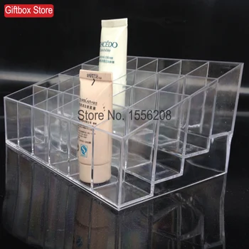 

(75mm height )24 lipsticks lip balm show stand make-up organizer box cosmetics samples mascara eyebrow pencil holder