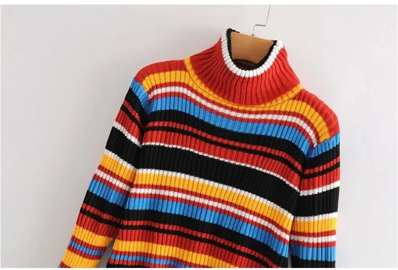 HCBLESS женский свитер осень женский полосатый свитер синель полосатый свитер