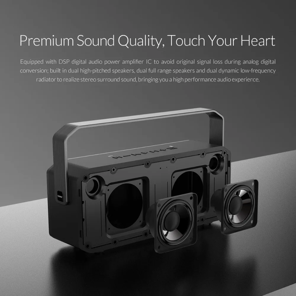 Bluetooth Колонка ORICO Hi Fi водонепроницаемая с поддержкой TF карты| |