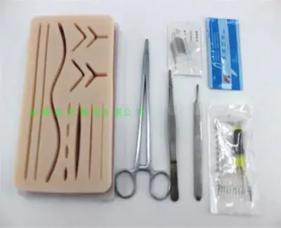 

Skin suture model With wound Silica gel Double eyelid surgery suture practice module FREE SHIPPING